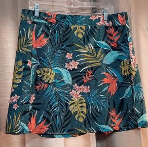 Ripskirt Hawaii Vibrant Floral Wrap  Adjustable Skirt Size Mefium
